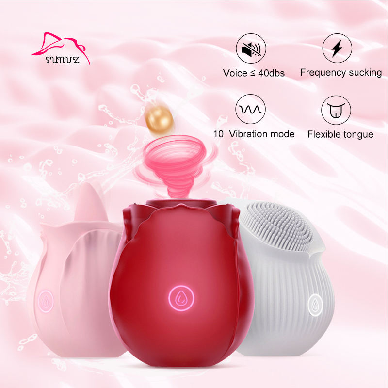 Вибратор Женский Роза С Язычком