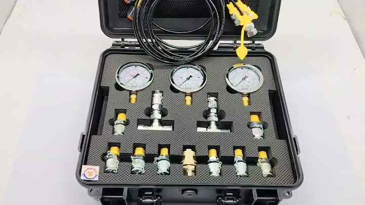 通用数字压力表测量仪器测试工具数字液压压力表测试套件