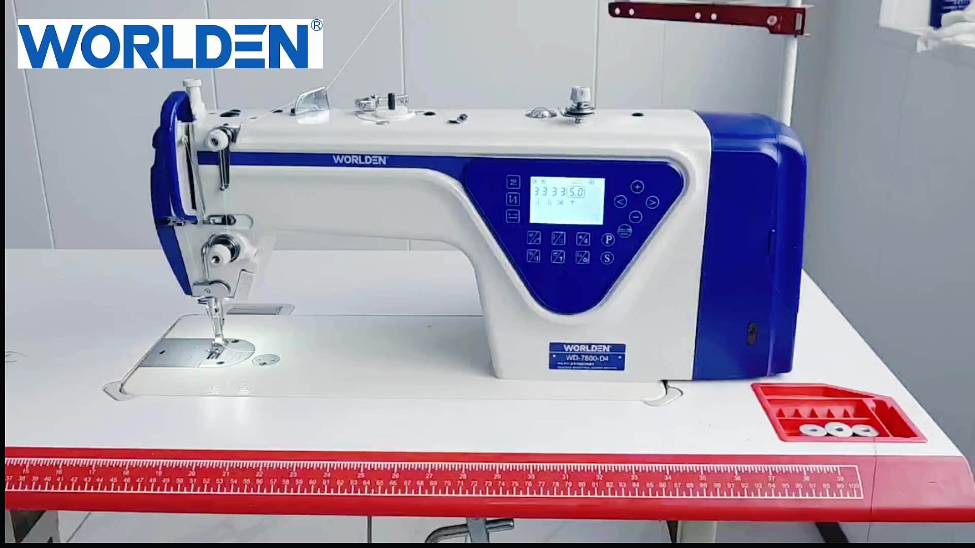 WD-7800-D4 High Speed Auto- thread Trimmer Auto- reversing stitch, Auto Needle Position Pattern Lockstitch Sewing Machine