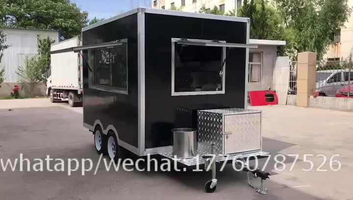 Mobile Grill Juice Soup Vegetable Food Trailer Smoothie Breakfast 
