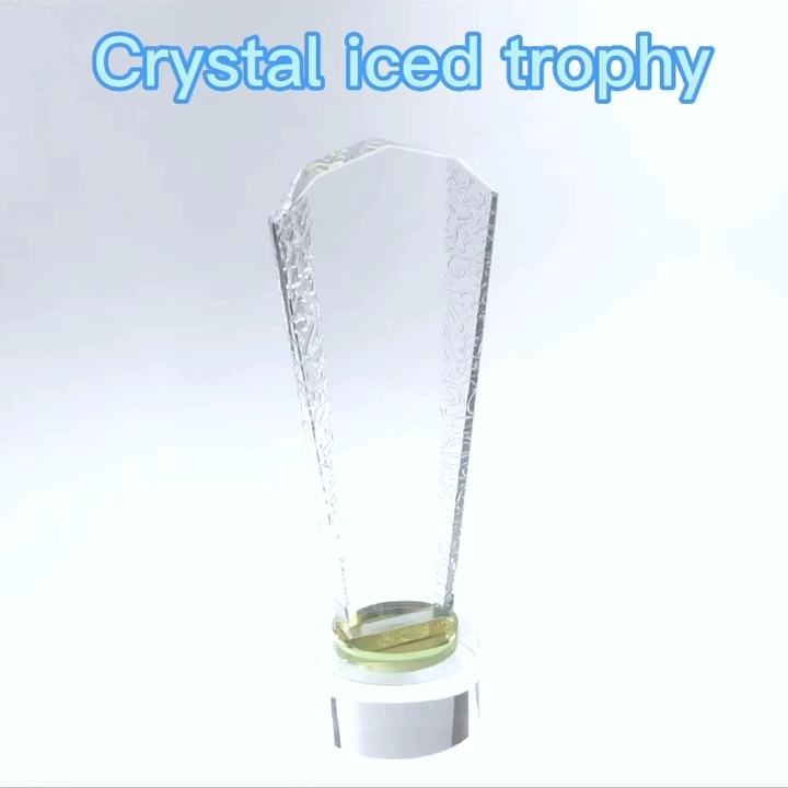 New design blank top award honor crystal trophy awards