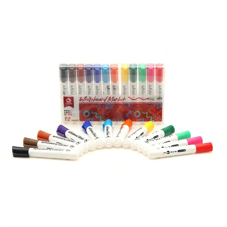 GXIN Muti-color Custom LOGO Nib Dry Erase White board Marker Pen With Clip