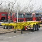 China Liangshan factory 40 ft container port semi trailer skeleton semi trailer for sale