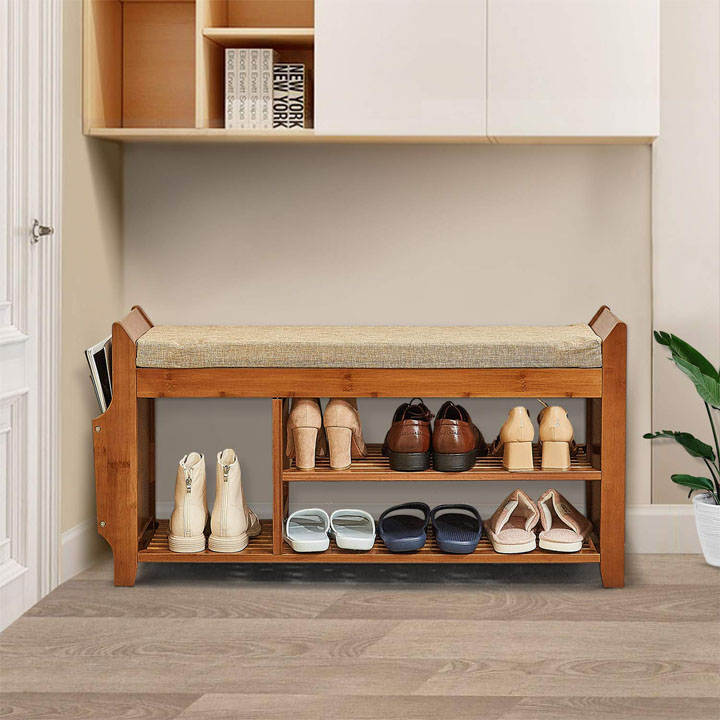 Simple modern change shoe stool multi-function shoe frame sofa stool economy shoe cabinet