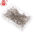 High Quality Colorful Decorative Pearl Pins Hijab Head Pins Dressmaking Pearl Pins