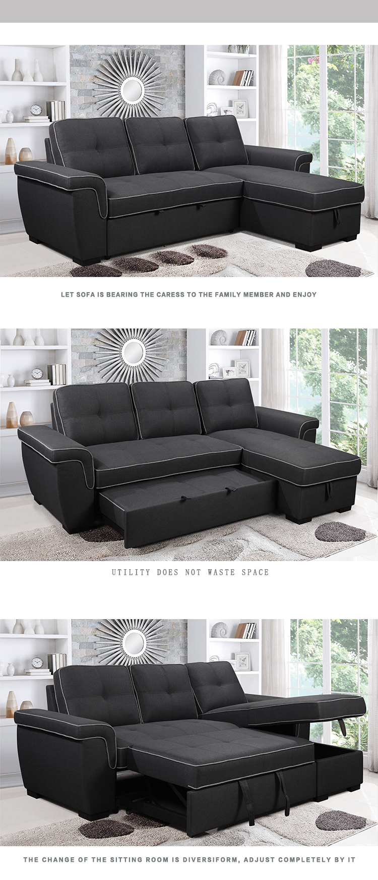 Wholesale Quality Assured New Fashion Sofa Modern living room sofa
