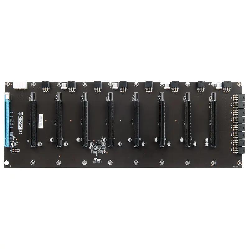 8 GPU Riserless BTC ETH mining motherboard for mining device motherboard mining powered by Celeron 847 DDR3 8