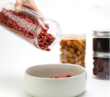 Eco-friendly Food Container Storage Glass Jar Clear Glass Jar With Cover Portable For Travel Camping