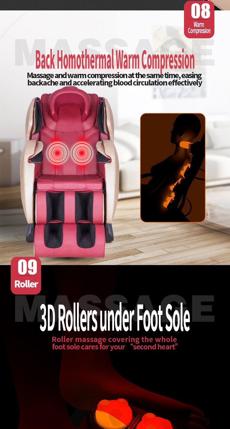 Best 3D massage chair zero gravity finger pressure kneading luxury office massage chair