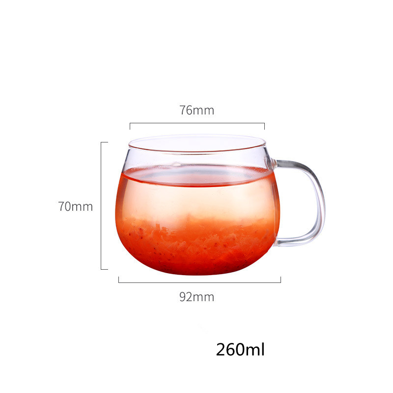Coffee Cup With Spoon Breakfast Cup High Borosilicate