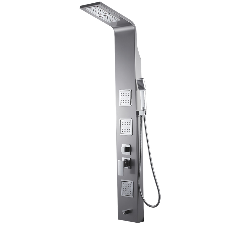 Wall mounted bathroom 5 WAY SS 304 stainless steel  multi-function shower panel