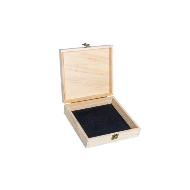plain wooden memory box