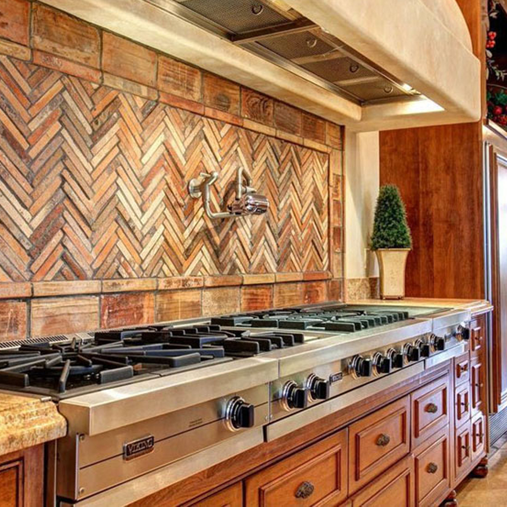 Allure recycled readymade red oak kitchen cabinets china