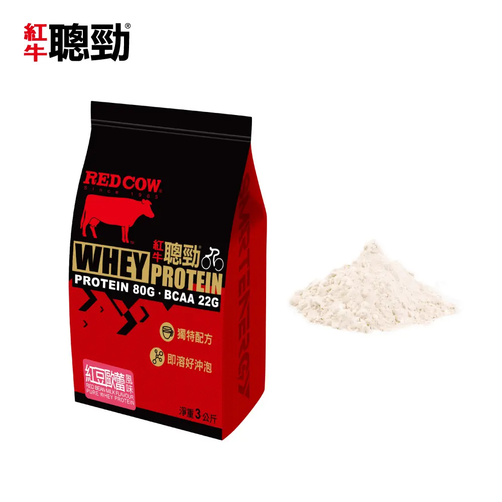 Best Selling Whey Protein Red Bean Milk Flavour Bodybuilding Nutrition Supplement Protein Powder 3kg
