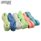 WYWY Wholesale Unique Glow In The Dark Shoelace Luminous Fluorescent Sport Flat Shoe Laces