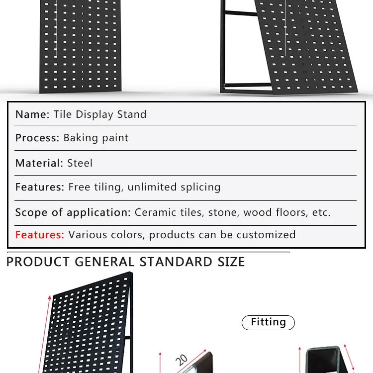Metal Exhibition Stand Catalog Rack For Mdf Tile Tilehowroom Display Hole Board  Tiletand Showroom Ceramic Wooden Stand