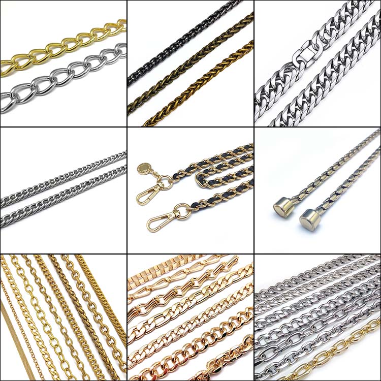 Wholesale Decorative Gold Alloy Chain For Purse Strap