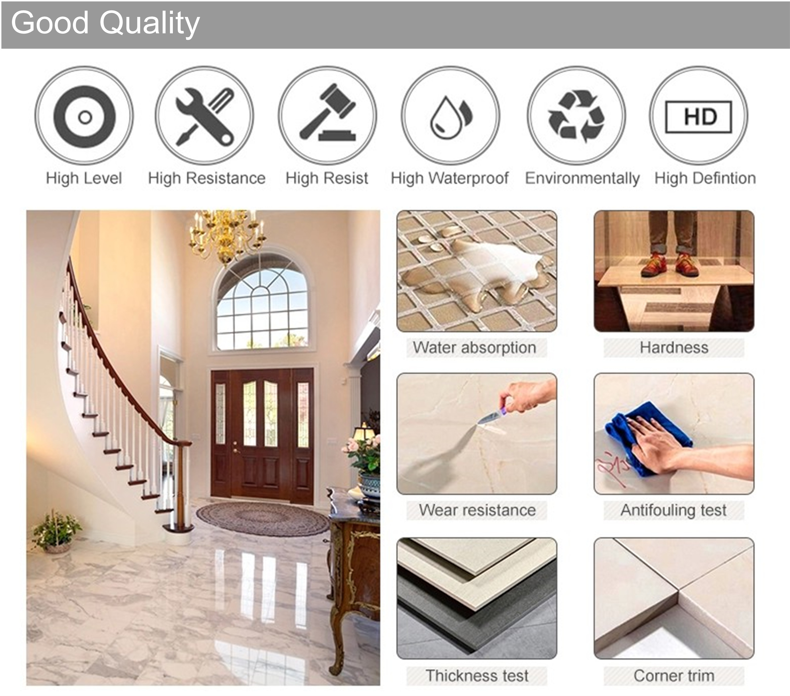 China wholesale full polished glazed ceramic tiles for bathroom 30X60CM/12"x24"