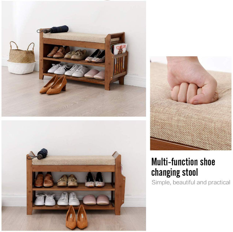 Simple modern change shoe stool multi-function shoe frame sofa stool economy shoe cabinet