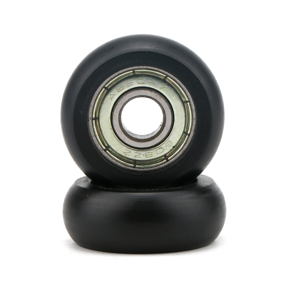 8*29*10mm nylon POM POM 608ZZ bearing steel roller small wheel plastic coated bearing moving pulley 608