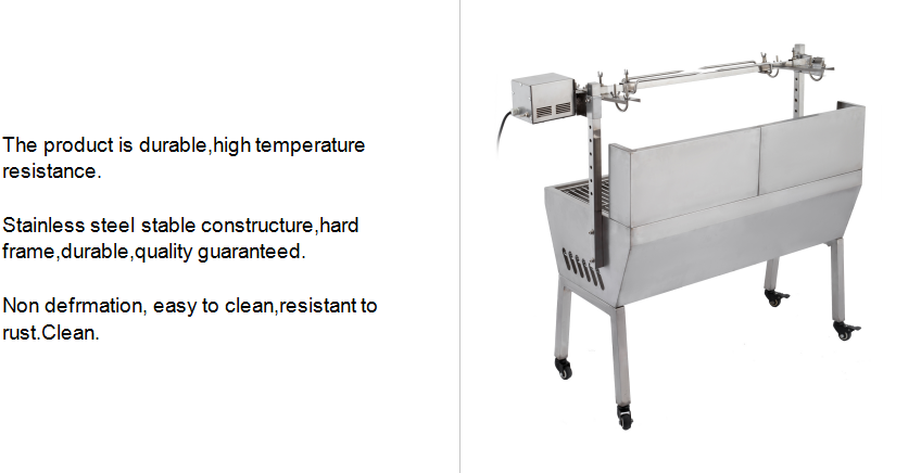 Electric Spit Roaster Bbq Grill smoker 132 Lbs Bearing bbq pig spit roaster lamb grill With Electric Motor Grill