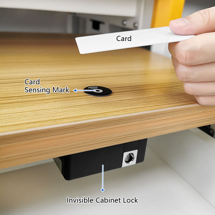 Tediton Invisible Hidden Digital Cabinet Lock for Drawer file metal cabinet