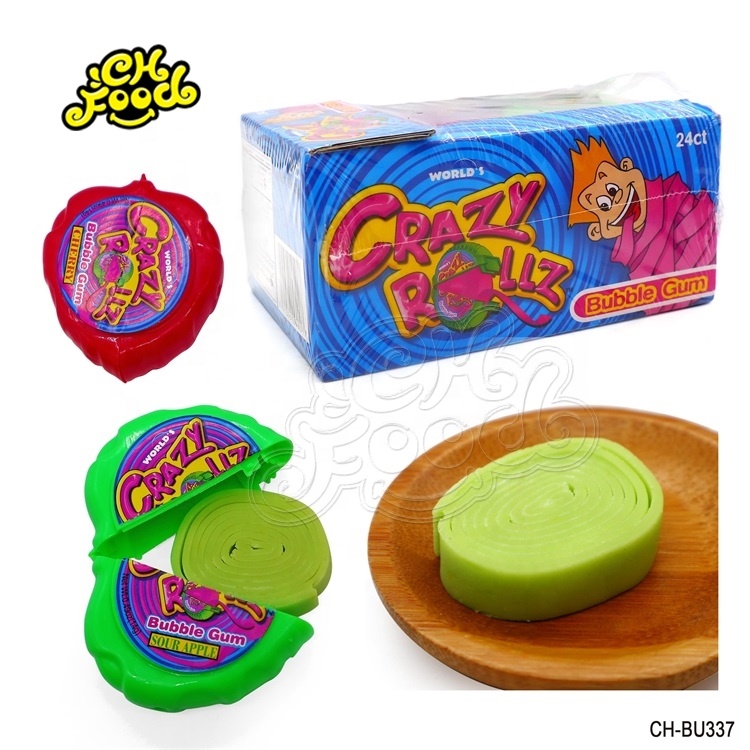 Wholesale High Quality Big Size Chewing Roll Bubble Gum Fruit Flavor
