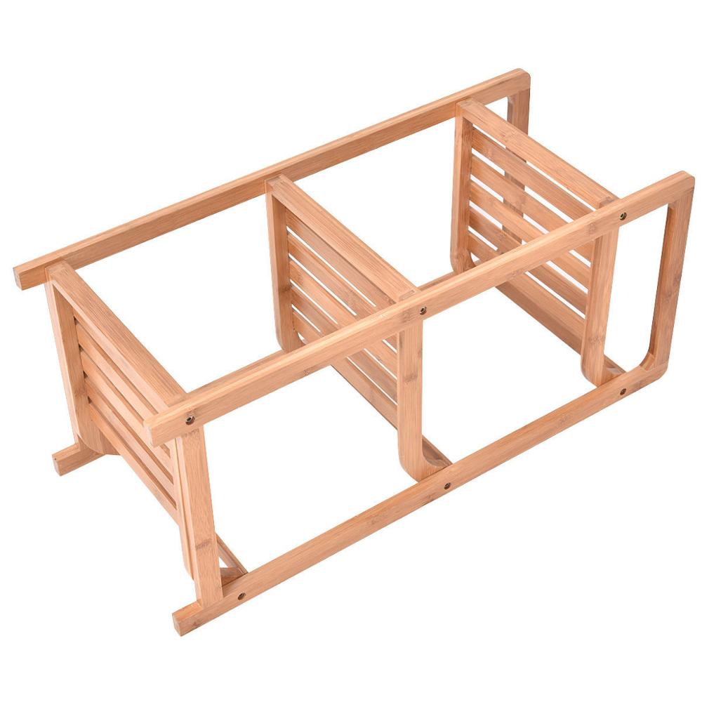 Bamboo shoe rack, entryway shoe storage rack, eco-friendly bathroom storage hanging bookcase corner desk umbrella rack goods