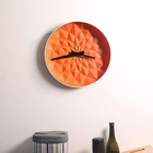 OEM / ODM home decoration orange origami craft handmade cheap ceramic wall clock