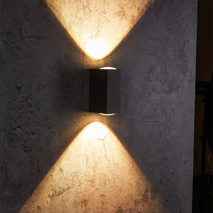 Energy saving new design outdoor black die-casting aluminum led wall light