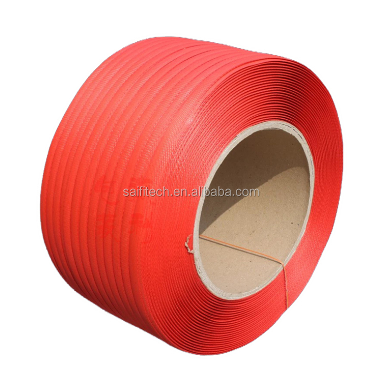 LIGHT STRONG FLEXIBLE WEBBING CARGO 15MM POLYPROPYLENE STRAP ORANGE