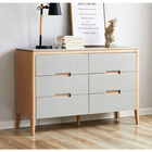 wholesale factory solid wood french 6 chest of metal sliding drawers for bedroom furniture