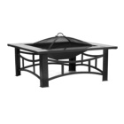 Amazon Ebay Hot Cheap Square Metal Spark Safety Screen Outdoor Patio Garden Backyard Stove Portable Fire Pit