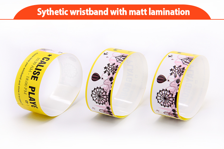 Fast Delivery Bulk Custom Cheap Wristbands Id Synthetic Paper Pp Bracelet With Logo For Wedding Event