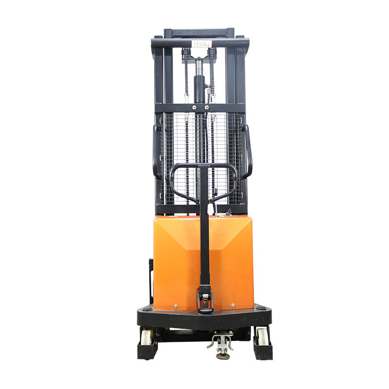 New model mini semi electric lift stacker truck forklift