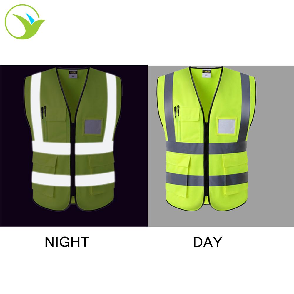 YiXUAN Led Running Reflective Vest Safety Night Light USB Rechargeable Cycling Safety