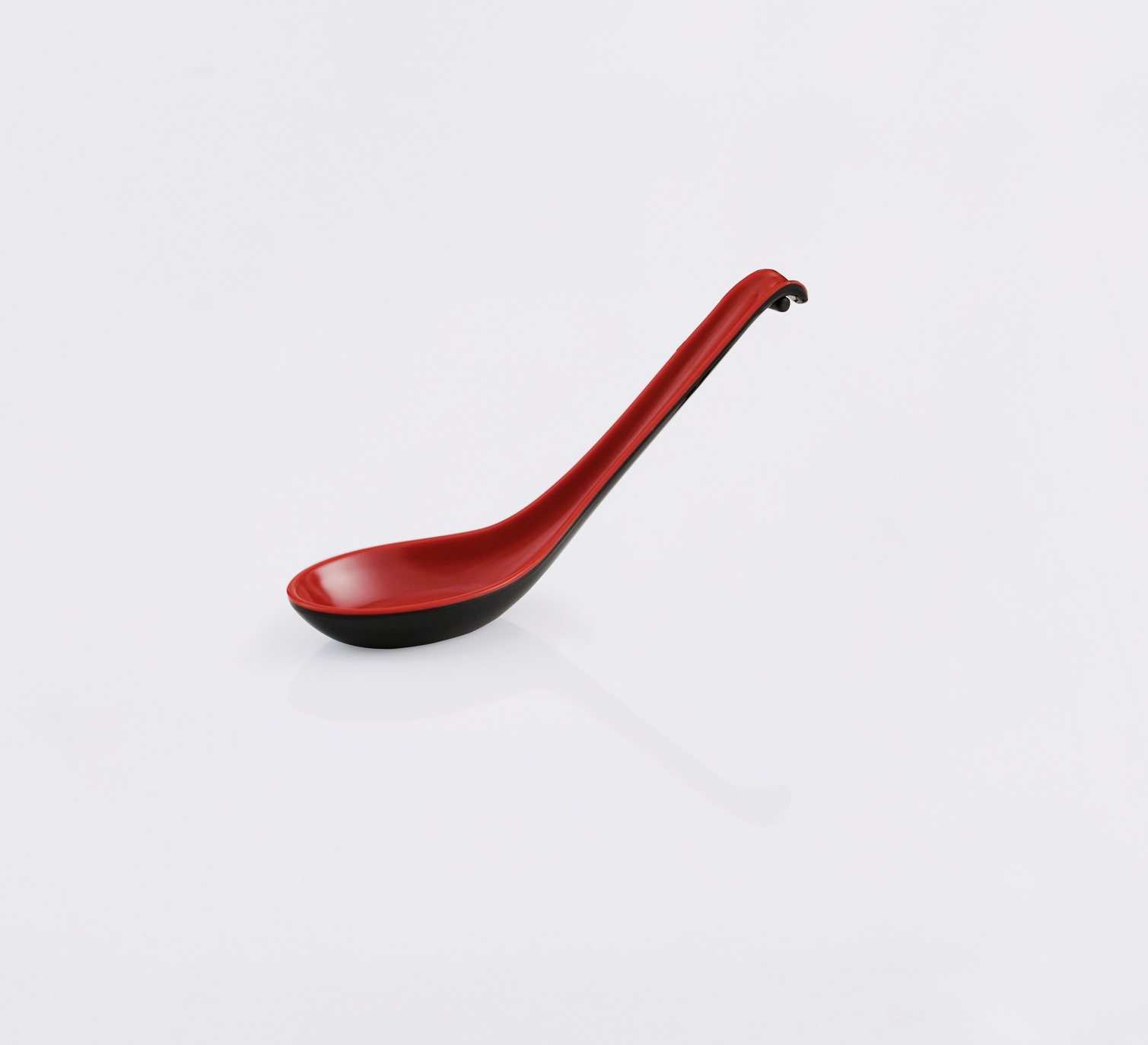 High-grade melamine plastic tableware ramen bowl set restaurant soup spoon with hook