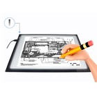 Adjustable illumination interactive white boards A4 for animation