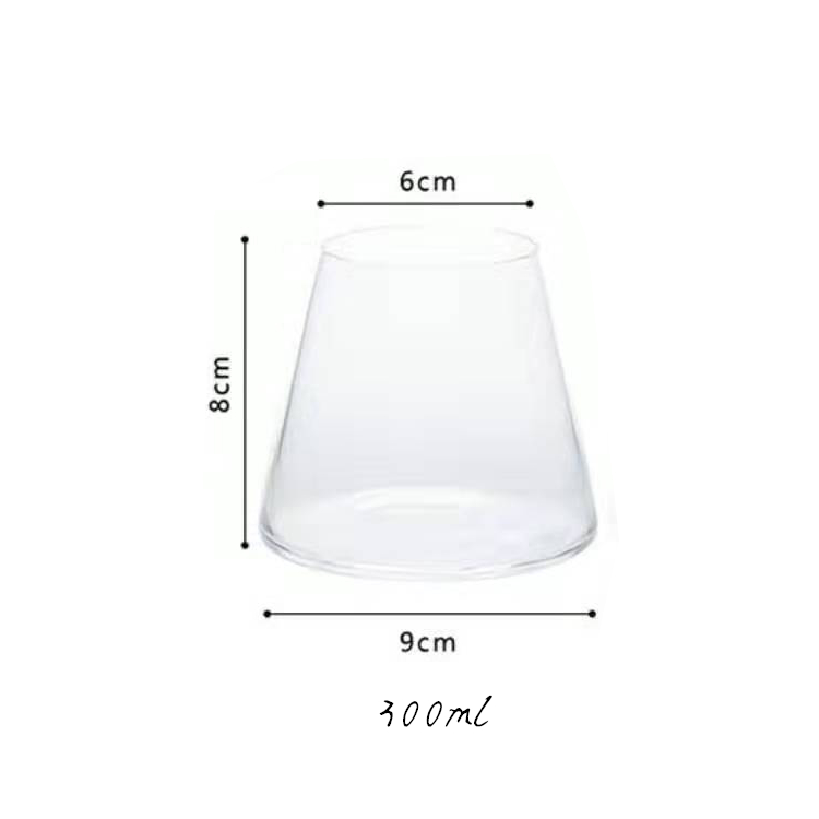 Creative Glass Milk Cup Cake Mousse Cup Drinking Glass Cup Heat Resistant
