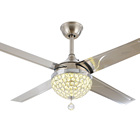 52 Inch 75w Iron Blade European Style Ceiling Fan Light