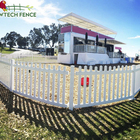 Plastic PVC Vinyl picket mobile/movable/portable removable temporary fence panel