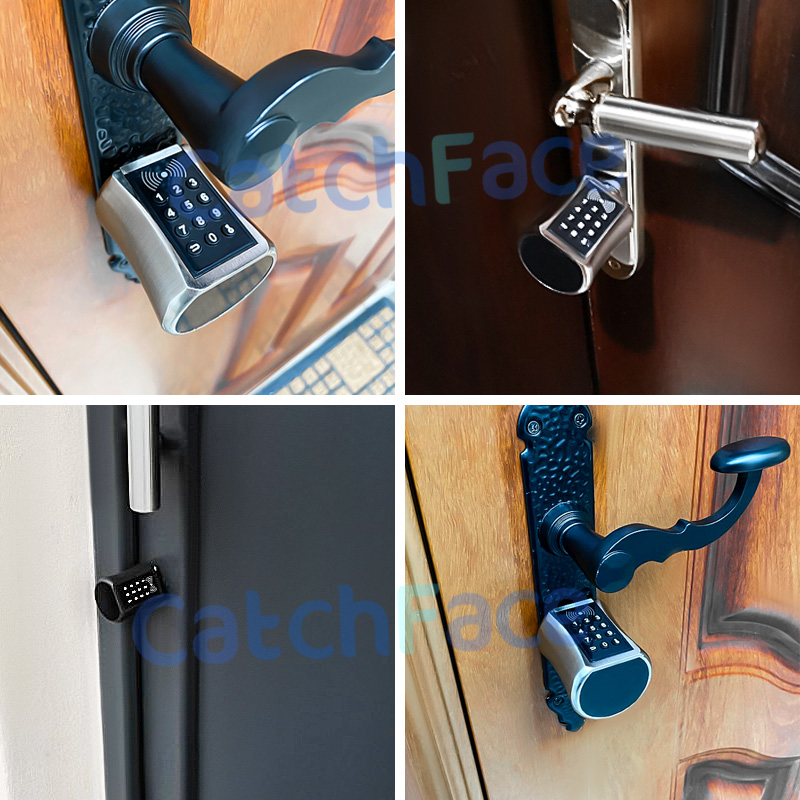 Tediton Best European Aluminum BLE APP Door Lock Cylinder with Fingerprint Key