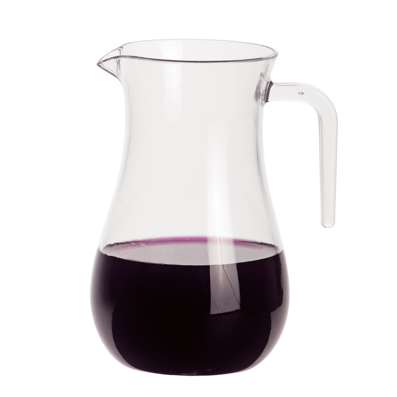 Crystal Wine Decanter Side Handle Polycarbonate Whisky Red Wine Carafe 890ml 1.4L  Plastic Carafe