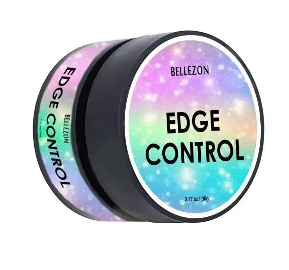 Private Label Strong Hold Edge Control Hair Wax No Flaking for 4C Hair Type