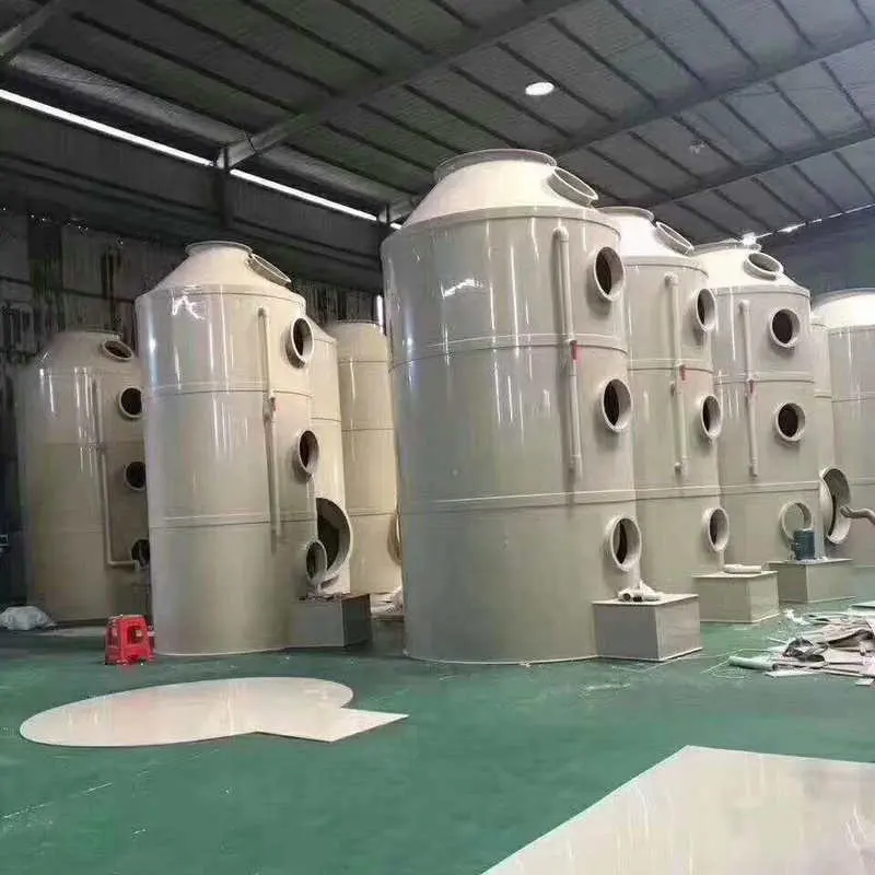 Small PP Spraying Tower Acid Mist Purification Waste Gas Treatment Equipment Spraying Industrial Waste Gas Tower