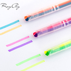 Fluorescent Ink Marker Pen Chisel Fiber Highlighter