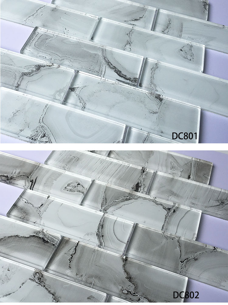 300*300mm Modern Kitchen Design Mosaic Backsplashes Tile Glass