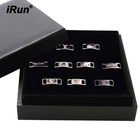 iRun Personalized Curving Gold Plated Custom Logo Metal Shoelace Charm gold dubraes nfl schnrsenkel charme