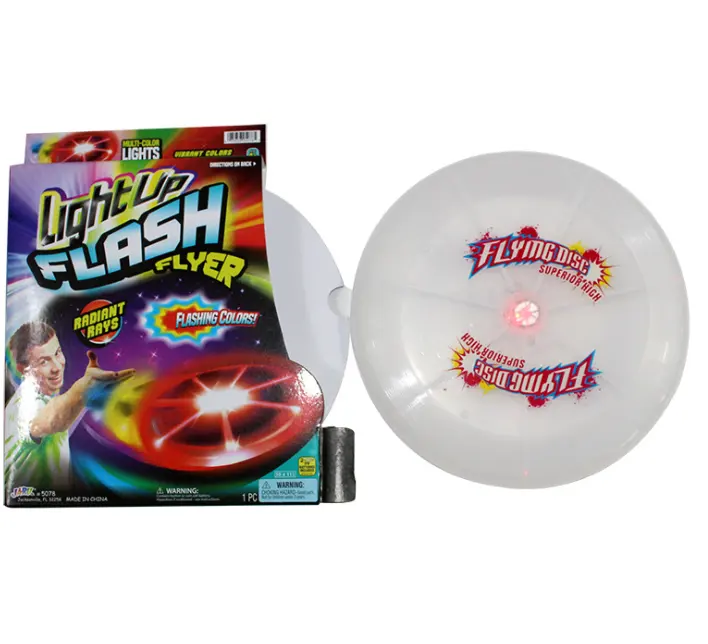 LED Pet Flying Disc Dog Plastic Training Toy Pet Throwing Interactive Toys
