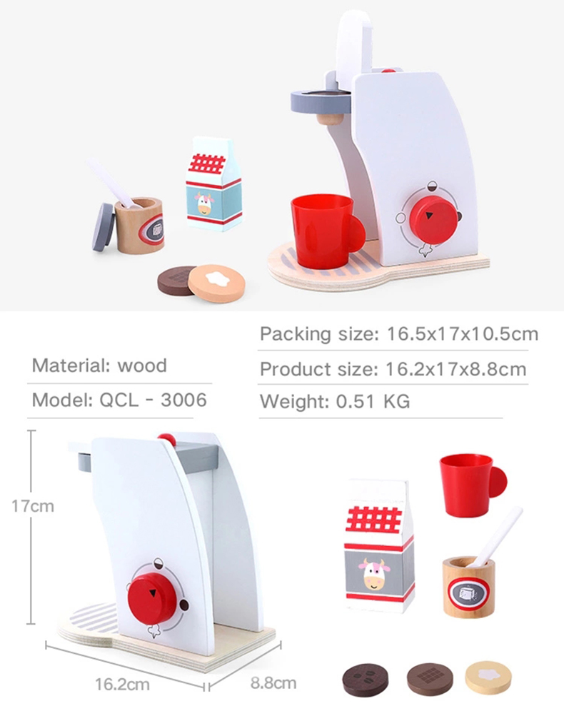 Wooden Happy kitchen toy set custom kids brinquedos bread maker  wooden toaster toy Educational Toys